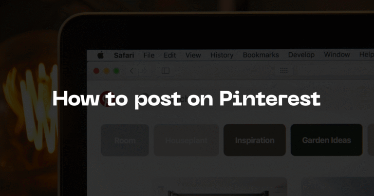 How to post on pinterest